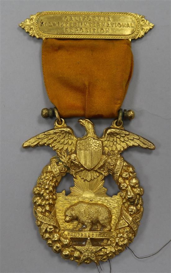 A California 1894 Exposition medal